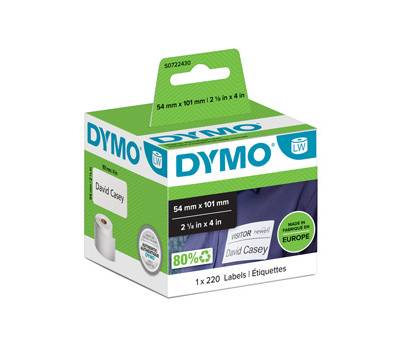 Rotolo 220 etichette LW - 990140 - spedizione-badge - 54 x 101 mm - bianco - Dymo - S0722430 - 5411313990141 - DMwebShop