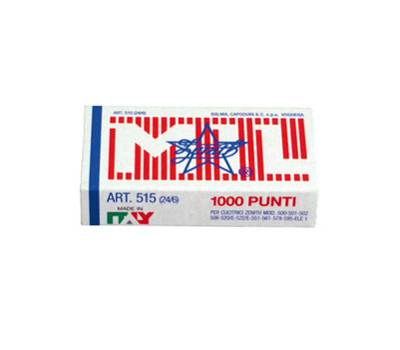 Punti - 515 - 24/6 - acciaio naturale - metallo - scatola da 1000 pezzi - conf. 10 pezzi - Zenith - 0305151601 - 8009613556012 - DMwebShop