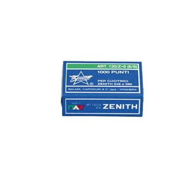 Punti - 130/Z6 - 6/6 - acciaio zincato - metallo - scatola da 1000 pezzi - conf. 10 pezzi - Zenith - 0301303601 - 80176350 - DMwebShop