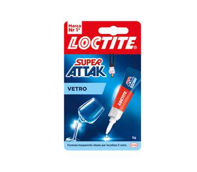 Colla Super Attak Vetro - 3 gr - trasparente - Loctite - 2632280 - 8000776140414 - DMwebShop