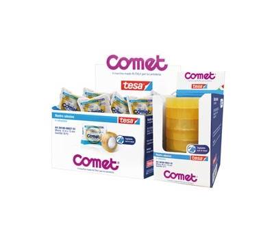 Nastro adesivo - 15 mm x 10 mt - cellophane - trasparente - conf. 50 pezzi - Comet - 64160-00027-01 - 4042448835086 - DMwebShop