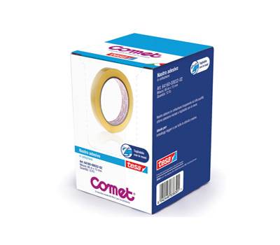 Nastro adesivo - 66 mt x 1,5 cm - cellophane - trasparente - conf. 10 pezzi - Comet - 64160-00032-02 - 8005800601114 - DMwebShop