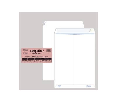 Busta sacco Competitor FSC - strip adesivo - 30 x 40 cm - 80 gr - bianco - conf. 50 pezzi - Pigna - 005403540 - 8006873180018 - DMwebShop