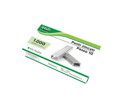 Punti zincati P10 - passo 10 - 9/4 - metallo 20 - conf. Da 1000 punti - Lebez - P-10 - 8007509085103 - DMwebShop