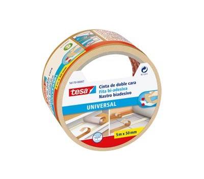 Nastro biadesivo - 50 mm x 5 mt - taglio facilitato - bianco -Tesa - Tesa - 56170-00007-12 - 4042448388698 - DMwebShop
