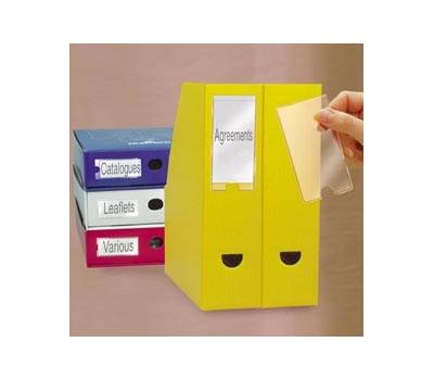 Portaetichette adesivo - 62 x 150 mm - trasparente - conf. 6 pezzi - Djois - S852345 - 5701193014144 - DMwebShop