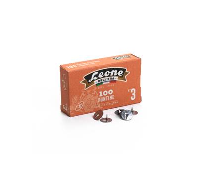 Puntine - n. 3 - acciaio lucido - scatola 100 pezzi - conf. 10 pezzi - Leone dell'era - PL3 - 44690 - DMwebShop
