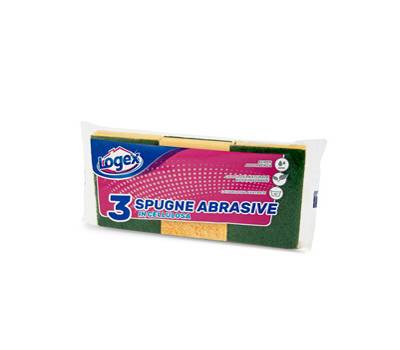 Spugna biuso - giallo-verde - conf. 3 pezzi - Logex Professional - 835LX - 8003350508785 - DMwebShop