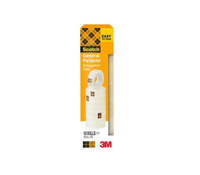 Nastro adesivo 508 - 1,5 cm x 10 mt - trasparente - torre 10 rotoli - Scotch - 7100336004 - 4001895914140 - DMwebShop