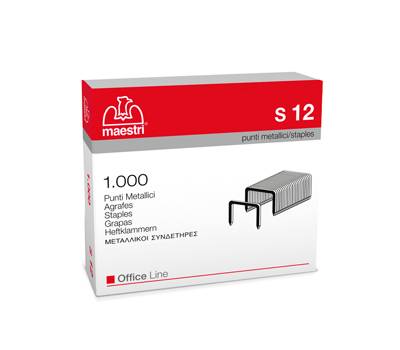 Punti - S12 - 23/12 - acciaio - metallo - conf. 1000 pezzi - Romeo Maestri - 1005416 - 8005231182022 - DMwebShop
