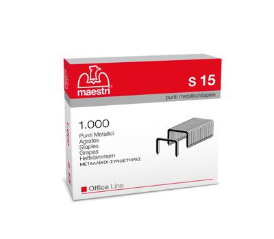 Punti - S15 - 23/15 - acciaio - metallo - conf. 1000 pezzi - Romeo Maestri - 1005417 - 8005231182077 - DMwebShop