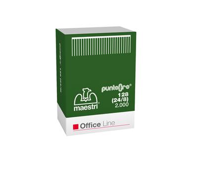 Punti - 128 Oro - 24/8 - oro - scatola da 2000 pezzi - conf. 5 pezzi - Romeo Maestri - 1003601 - 8005231133031 - DMwebShop