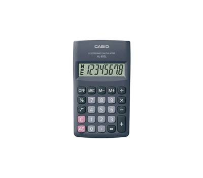 Calcolatrice tascabile - HL - 815L BL - 8 cifre - grigio - Casio - HL-815L-BK-W-GP - 4549526612435 - DMwebShop