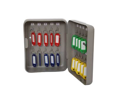 Cassetta portachiavi da muro - 20 x 16 x 7 cm - 20 posti - grigio antracite - Metalplus - 2171/2B - 8022715010008 - DMwebShop