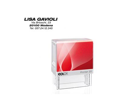 Timbro Printer 20 - autoinchiostrante - 14 x 38 mm - 4 righe - Colop - PR 20 G7 BI - 9004362487159 - DMwebShop Timbro Printer 20 - autoinchiostrante - 14 x 38 mm - 4 righe - Colop - PR 20 G7 BI - 9004362487159 - DMwebShop