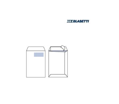 Busta a sacco bianca con finestra serie Self strip adesivo - 230 x 330 mm - 100 gr - conf. 500 pezzi - Blasetti - 639 - 8007758006393 - DMwebShop