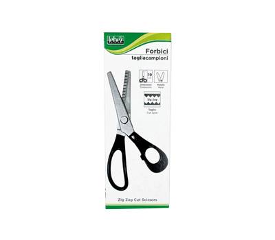 Forbici Zig Zag - 19 cm - lama in ghisa - nero - Lebez - 4340 - 8007509043400 - DMwebShop