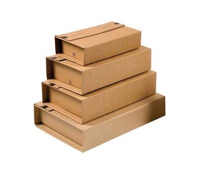 Scatola postale CP 020 - fustellata - formato C4 - 32,5 x 25 x 8 cm - cartone microonda - avana - conf. 20 pezzi - Colompac - CP20.12 - 4033657030492 - DMwebShop