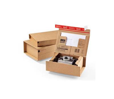 Scatola CP 067 per spedizioni - formato C5 - 23 x 16,6 x 9 cm - cartone - avana - conf. 10 pezzi - Colompac - CP067.02 - 4033657670209 - DMwebShop
