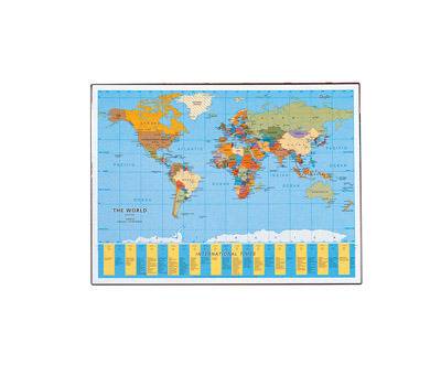 Sottomano Geographic Planisfero - 40 x 53 cm - Laufer - Lebez - 45350. - 4006677453503 - DMwebShop