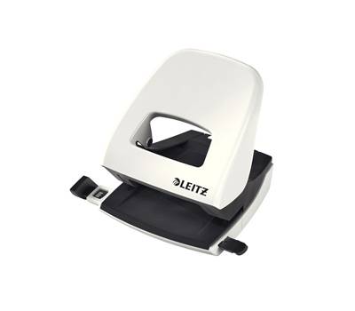 Perforatore 5008 New NeXXt WOW - passo 8 cm - massimo 30 fogli - 2 fori - bianco perla - Leitz - 50081201 - 4002432395941 - DMwebShop