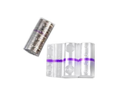 Blister portamonete - 2 euro - fascia viola - sacchetto da 100 blister - Iternet - 8007TRBC - 8028422580070 - DMwebShop