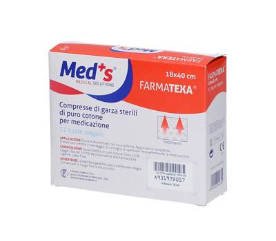 Garza sterile - 18 x 40 cm - scatola da 12 compresse (imbustate singolarmente) - Med's - GAZ187F - 8000246004345 - DMwebShop