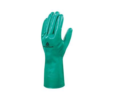 Guanti da lavoro industriale Nitrex VE801 - nitrile floccato cotone - taglia 09 - verde - Deltaplus - VE801VE09 - 3295249169497 - DMwebShop