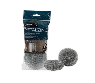Spugna zincata - 30 gr - metallo zincato - conf. 2 pezzi - Perfetto - 0280C - 8000957028036 - DMwebShop