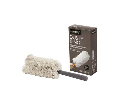 Spolverino Dusty King - microfibra - 3 ricambi inclusi - bianco-nero - Perfetto - 0065E - 8000957006553 - DMwebShop