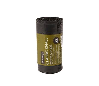 Sacchi per rifiuti Classic Small - 50 x 60 cm - 30 lt - 10 micron - nero rotolo da 20 sacchetti - Perfetto - 0359 - 8000957035904 - DMwebShop