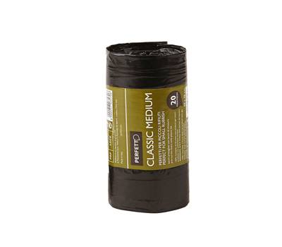 Sacchi per rifiuti Classic Small - 55 x 70 cm - 45 lt - 10 micron - nero rotolo da 20 sacchetti - Perfetto - 0357 - 8000957035706 - DMwebShop