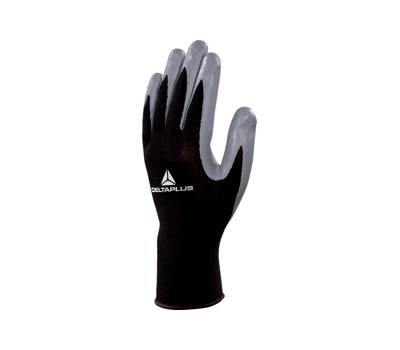 Guanti di precisione VE712GR - poliestere - palmo in nitrile - taglia 08 - nero-grigio - Deltaplus - VE712GR08 - 3295249131685 - DMwebShop