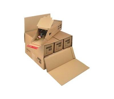 Scatola CP 181 per bottiglie - modulabile per 3-6 bottiglie - 37,5 x 36 x 25 cm - conf. 15 pezzi - Colompac - CP 181.006 - 4033657964629 - DMwebShop