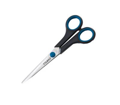 Forbici Comfort Grip - impugnatura in gomma morbida - lama in acciaio inox - 18 cm - blu-grigio - Dahle - R054407 - 4009729058497 - DMwebShop