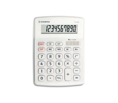 Calcolatrice da tavolo - OS 502 - 10 cifre - bianco - Osama - OS 502/10 BI - 8007404012761 - DMwebShop