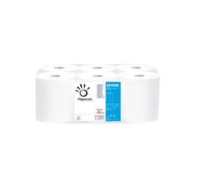 Asciugamani in rotolo Centrefeed Maxi 2 veli 18 gr 19,7 cm x 137 mt bianco - 2043