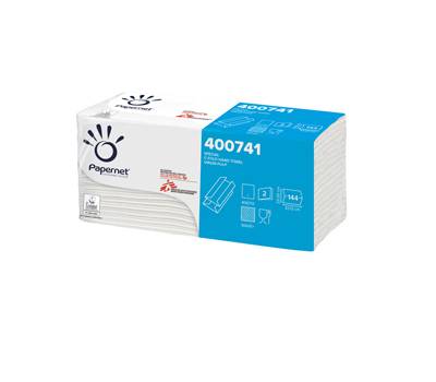 Asciugamani piegati a C 33 x 23 cm goffratura a onda 19,5 gr bianco da 144,2813