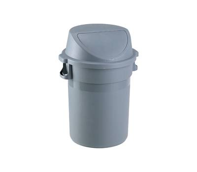 Bidone Maxipush diametro 55,5 cm altezza 78 cm PPL 80 lt grigio Medial 114125 - 8866 Bidone Maxipush diametro 55,5 cm altezza 78 cm PPL 80 lt grigio Medial 114125 - 8866