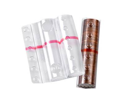 Blister portamonete 5 cent fascia rossa sacchetto da 100 blister - 8683