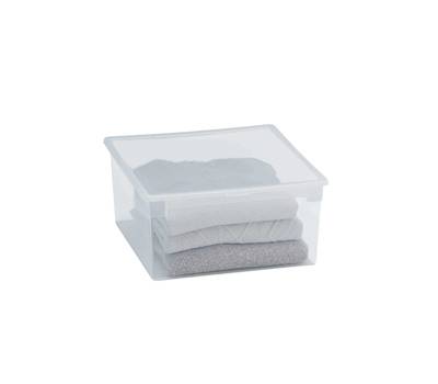 Contenitore multiuso Light Box lt 37,8x39,6x18,5 cm 23 lt plastica trasparente - 8478