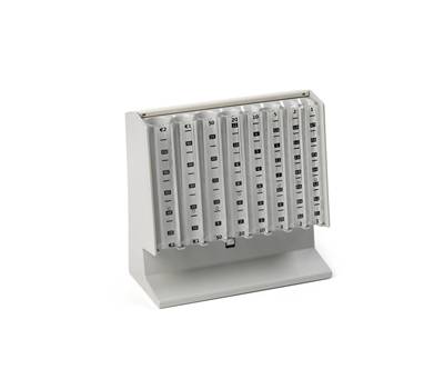 Distributore manuale di monete Eurocoin 25x10 - 4x17 cm grigio chiaro - 8728