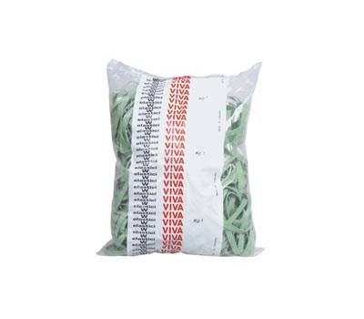 Elastici fettuccia diametro 15 x 08 cm gomma 1 kg verde Viva - 3102