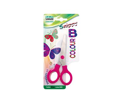 Forbici Snippy Color punta tonda 13 cm lama in acciaio colori assortiti Lebez 4512 - 3624