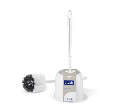 Portascopino plastica diametro 14 cm altezza 40 cm bianco Dimora Blu - 2451