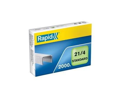 Punti Standard 21,4,6,4 acciaio zincato metallo scatola da 2000 pezzi Rapid 24867500 - 2855