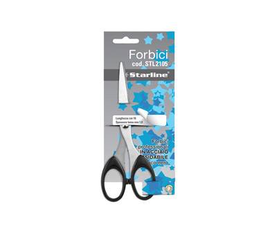 Forbici - lama in acciaio - impugnatura in ABS - 16 cm - nero - Starline - 4370 - 8025133025425 - DMwebShop
