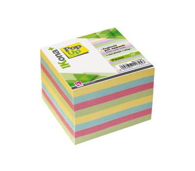 Foglietti Cubo - collato su un lato - pastello assortiti - 9,5 x 9,5 cm - 740 fogli - Ikona+ - 11725 - 8004957117257 - DMwebShop
