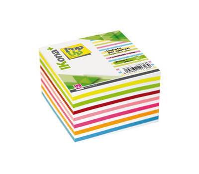 Foglietti Cubo - collato su un lato - colori assortiti - 9,5 x 9,5 cm - 720 fogli - Ikona+ - 11726 - 8004957117264 - DMwebShop