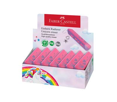 Gomma triangolare unicorno - colori assortiti - Faber Castell - expo 15 pezzi - Faber Castell - 188751 - 4005400391884 - DMwebShop